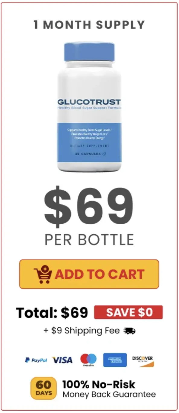 GlucoTrust one bottle purchase