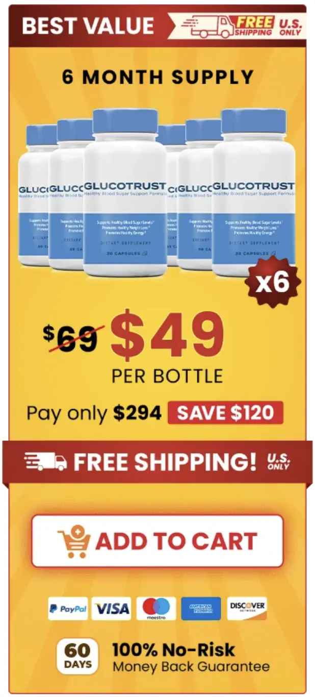 GlucoTrust 6 bottles bundle