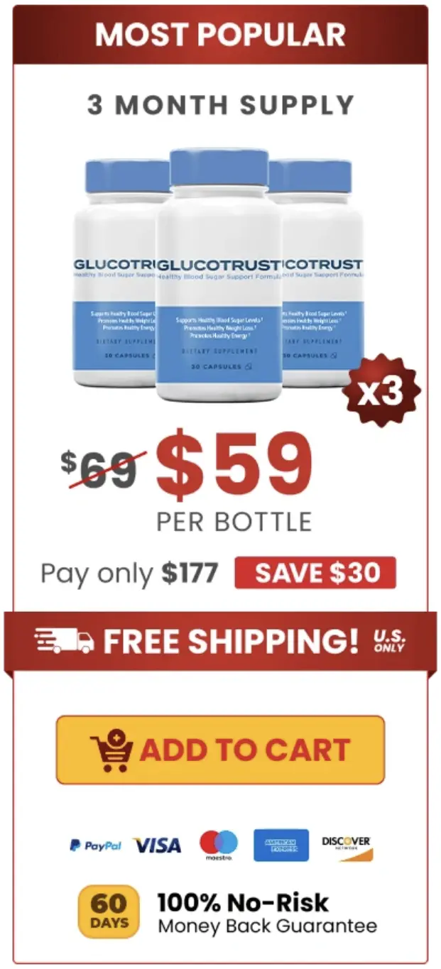 GlucoTrust three bottles order
